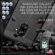 Samsung Galaxy A6+ Plus 2018/A8+ Plus 2018/A8 Star A9 Star/A9 Pro 2016 Laychee Leather Grained TPU P