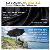 Big Fishing Umbrella 360° Adjustable Payung Mancing Besar UV Rainproof Camping Beach