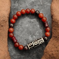 【OMAURA】THE ASCENDRA Modern 9-Eye Dzi Bracelet