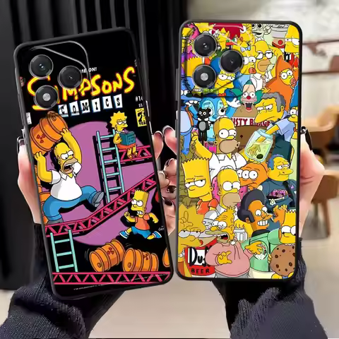 Black Phone Cover Case for Honor 200 400 Lite 70 8X X7 90 X8 X9a X5b X6 Magic5Lite Fun S-simpsons