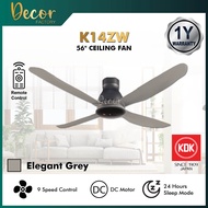 KDK Fan KDK Sensa Series KDK K14ZW K15Z5-QEY K15Z5-REY 56 4 Blades 5 Blades 9 Speed Remote DC Motor