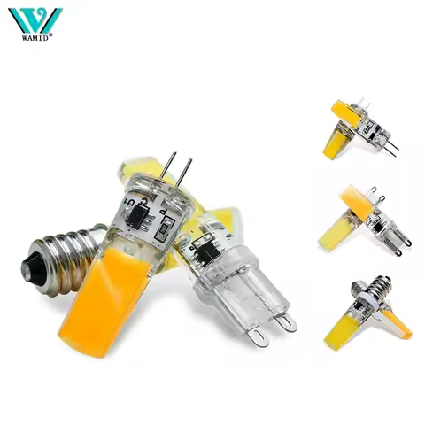 1-10PCS G4 G9 E14 LED Light Bulb 3W 6W Warm/Cold White AC/DC 12V 220V COB Lighting Spotlight Chandel