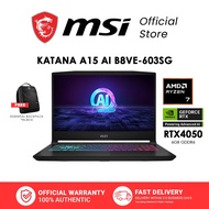 MSI Katana A15 AI Gaming Laptop - AMD Ryzen 7 Processor - NVIDIA GeForce RTX 4050 - 15.6 FHD 144Hz I