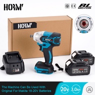 18V 280 N.m Electric Cordless Screwdriver Speed Brushless Impact Wrench Rechargable Drill LED Light For Makita 18V Battery