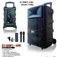 Speaker Aktif Dat 12 Inch Dt1210Ft Trolley Portable Wireless New Stok