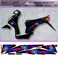 Sticker Striping BEAT FI 2013 2014 2015 Lama Variasi Lis Motor Beat Fi Old lama Desain merah