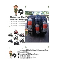 Motorcycle Tire by CORSA PLATINUM CROSS-S 140/70-13 130/70-13 110/70-13 110/80-14 100/80-14 80/90-14