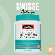 Swisse Odourless Fish Oil 1500mg 400 Capsules