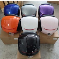 Top Box Motorcycle 35L 35 Liter ABS Design Box Siput / Box Alien Siap Key/Base Plate/Backrest Ready 