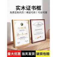 Wooden Honor Certificate Frame Customized a4 Certificate Display Frame Award Patent Authorization Le