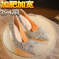 heels plus size kasut perempuan heels wide feet heels women <[Y309-13] Large Size Wedding Shoes for 