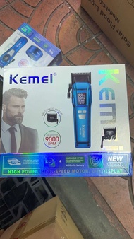 Kemei กรรไกรตัดผม KM-2796สำหรับผู้ชายเครื่องเล็มขนแบบมืออาชีพมอเตอร์ไร้แปรงถ่านปรับได้แรงสูงมีดโกนช่