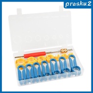 [Prasku2] 16x Fuel Line Disconnect Removal Tool Set, Repairing Tools for A/C Fuel Systems, Fuel Line