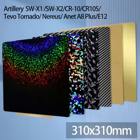 Double Side PET PEO PET PEI Spring Steel Sheet PEI Magnetic Build Plate PEY 310x310 Heated Bed 3D Pr