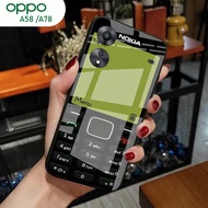 [A44] Oppo A58 Case A78/ - Oppo A58 Glitter Glass Softcase A78/ Oppo A58 Mobile Phone Case A78/ - Op