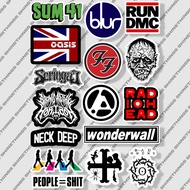 OASIS THE BEATLES BMTH LINKIN PARK waterproof Vinyl BAND sticker