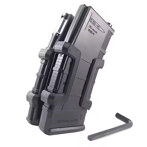 Airsoft Nylon Clip M4 Rifle Gun Dual Magazine Coupler Link Magazine Speed Loader Airsoft Parallel Co