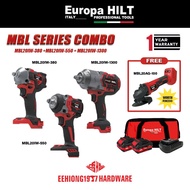 EUROPAHILT MBL Series Cordless Impact Wrench Combo MBL20IW-380 MBL20IW-550 MBL20IW-1300 FREE MBL20AG