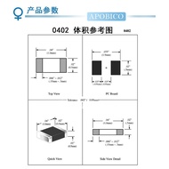 0402 Chip Capacitor 6.3v/10/16V/25/50V 0.1 uf/1UF/2.2 UF
