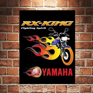 RX King Motor Jadul Poster Kayu Pajangan Dekorasi Dinding Rumah Wall Decor