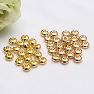 ((100pcs) -tc-14K Gold-Clad Abacus Spacer Beads diy Handmade Jewelry With Gold Color Retention Ufo I