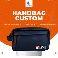 Handbag Custom Handbag BNI Bank Country Indonesia Custom BNI Wallet/ BNI Handbag/ BNI Wallet Souveni