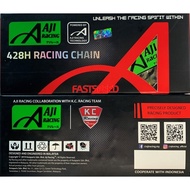 Y15 Y15ZR 428 Aji Racing Rantai & Sprocket Set 428 122 Oring Gold YSuku Y16 Y15ZR FZ150 6 Lubang Har