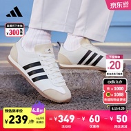 adidas「冰淇淋T头鞋」VS JOG 2.0复古休闲鞋男女阿迪达斯轻运动 白色/黑色/奇妙白 37
