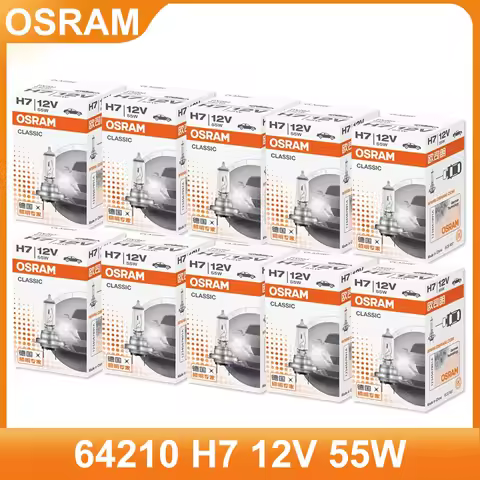 OSRAM Original H7 12V 55W CLASSIC White Headlight High / Low beam Automotive Standard Halogen Bulbs