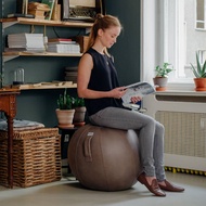 德國 VLUV 坐姿美學 機能瑜珈球椅 復古皮革 M