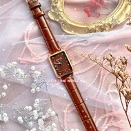 [Original] BNB10788-2543 Elegance Women Watch with Brown Monogram Dial and Brown Genuine Leather