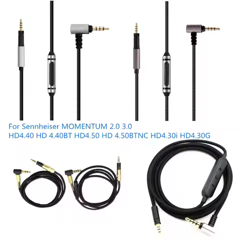 Audio Cable for Sennheiser MOMENTUM 2.0 3.0 HD4.40 HD 4.40BT HD4.50 HD 4.50BTNC HD4.30i HD4.30G Head