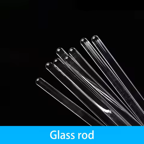 5pcs 10pcs Lab Solid Borosilicate Glass Rod 150mm 200mm 300mm 400mm Teaching Laboratory Supplies