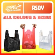 Asoi / asoi plastic / asoy / asoy plastic / Asoy Asoi Plastic Bags Clear Transparent White Bags / MI