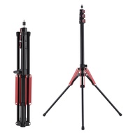 189cm/74.4in Adjustable Tripod Stand Video Light Aluminum Alloy Material 3-section 5kg/11lbs Load Ca