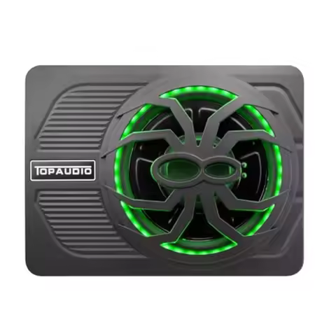 Slim subwoofer underseat with amp Active Powered Car- 800, Low Profile, 10" Inch, Remote Subwoofer C