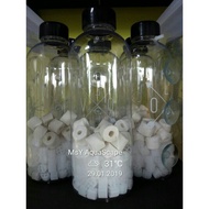 K1 filter media w bottle 1L and Bioring Media.