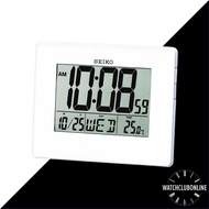 [WatchClubOnline] QHL057W Seiko Table Clock Digital Quartz Alarm Light Thermometer QHL057 QHL-057 QHL-057W