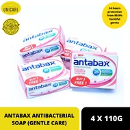 ANTABAX ANTIBACTERIAL SOAP 4 X110G (GENTLE CARE)