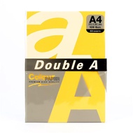 กระดาษการ์ดสี A4 120แกรม ส้ม ( Double A