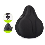 【HOT】. Stationary Bicycle Seat Cover Sponge and Silicone Padded Wide Bicycle Seat