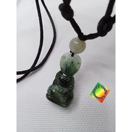 jade Pendant Genuine Burmese 1 Amulet necklace pendent Myanmar buddha
