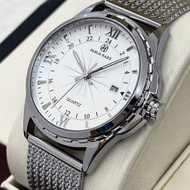 Pablo raez đen thời trang Nam Đồng hồ băng thép doanh nhân không thấm nước Đồng hồ thạch anh