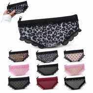 WURIMH924YYI Makeup Storage Pouch, Transparent Lace Heart Cosmetic Bag, Creativity Mesh Y2K Briefs S