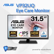 ASUS 31.5” 4K HDR Monitor  - UHD , IPS, 100% sRGB, HDR10, Speakers, Adaptive-Sync/FreeSync, Low Blue Light, Eye Care, VESA Mountable, Frameless, DisplayPort, HDMI, Tilt As the Picture One