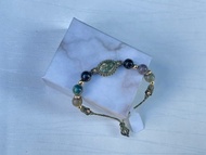 #220550 Macrame 南美蠟線 海洋碧玉 手鍊