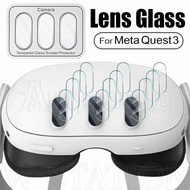 3pcs VR Glasses Host Film Compatible for Meta Quest 3 / Tempered Glass Lens Protector / Full Cover V