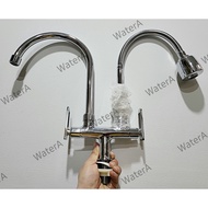 XO Double spring sink faucet, cold sink faucet with 1 break lever - 1 hard rod, 2-drawer sink faucet