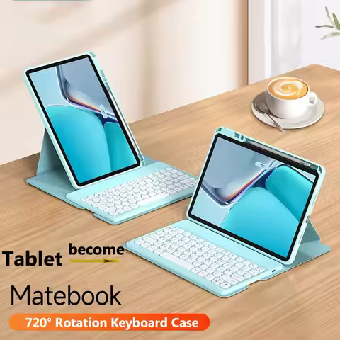 Magnetic Keyboard Case for Samsung Galaxy Tab S10 Lite 2025 X406B S10 FE S9 FE S7 T870 S8 A9 Plus A9