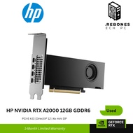 USED NVIDIA RTX A2000 12GB HP CAD | AI Training | 3D Modeling | Editing | Workstation GPU | Graphic 